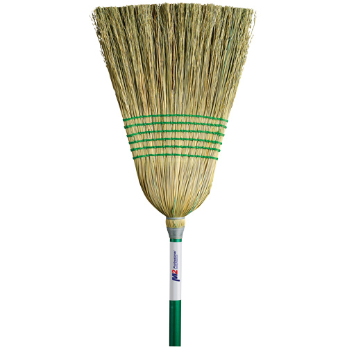 Balai de paille &agrave; usage l&eacute;ger, Six cordes, Manche Bois Quali-T-Solutions