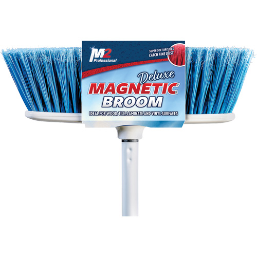 Balai magn&eacute;tique &agrave; t&ecirc;te plate avec manche, pour l'int&eacute;rieur, Longueuer de 48" Quali-T-Solutions