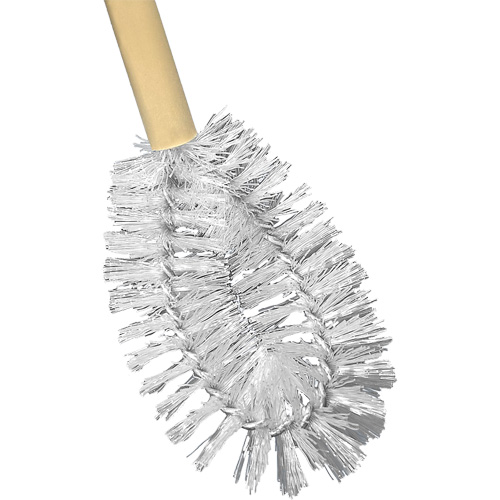 HD Toilet Brush with Wire Centre, 20" L, Polypropylene Bristles, Yellow Quali-T-Solutions