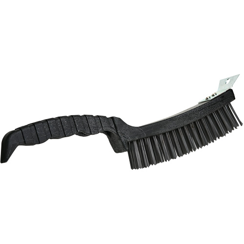 Scratch Brush, Steel, 4 x 17 Wire Rows, 12" Long Quali-T-Solutions