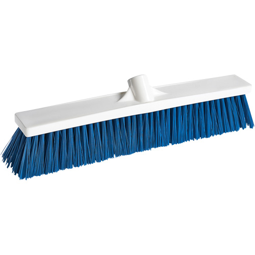 Foodservice Push Broom, Medium Bristles, 18", Polypropylene, White Quali-T-Solutions