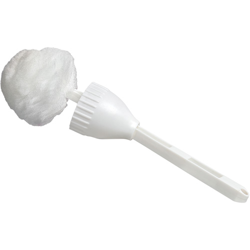 Cleaning Swab with Cup, 14-1/2" L, Acrylic Bristles, White Quali-T-Solutions