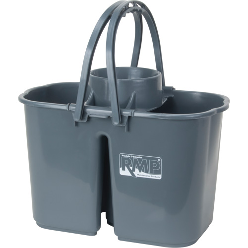 Mop Pail & Wringer, Strainer, 3.75 US Gal.(15 Quart), Grey Quali-T-Solutions
