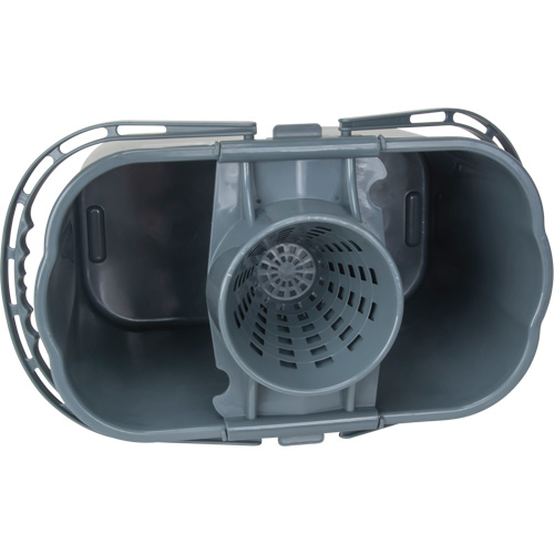 Mop Pail & Wringer, Strainer, 3.75 US Gal.(15 Quart), Grey Quali-T-Solutions