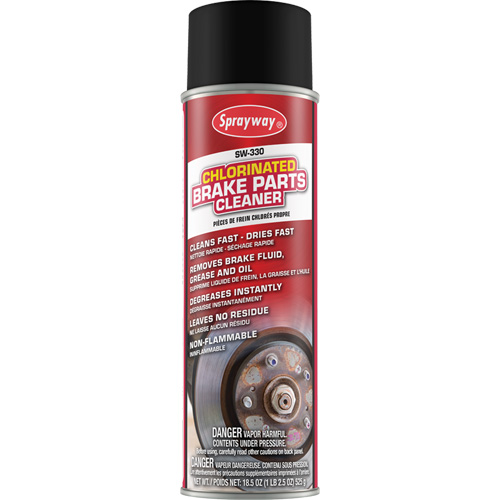 Nettoyant chlor&eacute; pour pi&egrave;ces de freins, Canette a&eacute;rosol Quali-T-Solutions