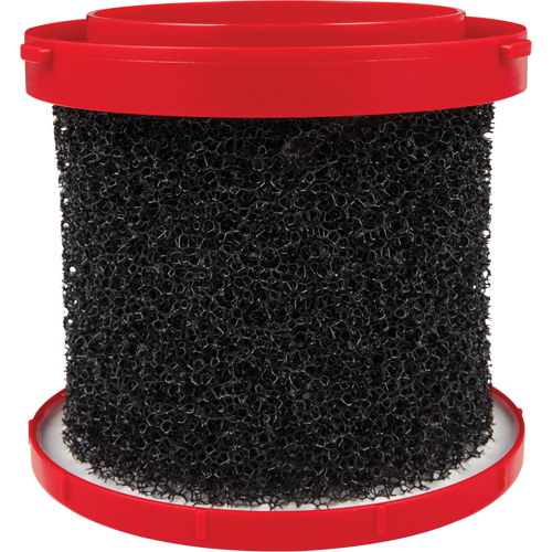 Filtre pour aspirateur de liquides, Mousse, Pour 1,6 - 2,5 gal. US Quali-T-Solutions