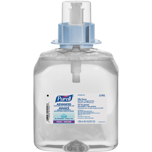 D&eacute;sinfectant pour les mains FMX-12 avanc&eacute;e et certifi&eacute;e &eacute;cologique, 1,2 L, Cartouche de recharge, 70 % alcool Quali-T-Solutions