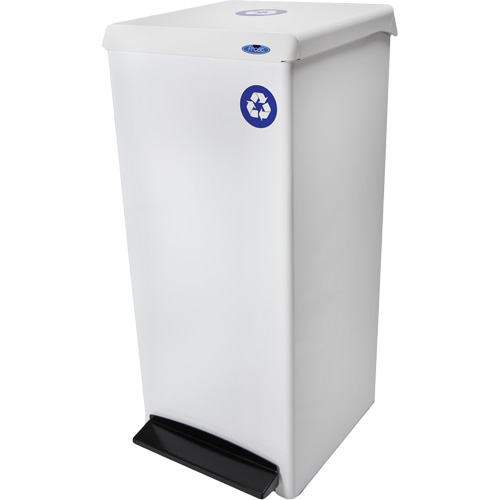 Poubelle &agrave; commande au pied, Acier, 25 gal. US Quali-T-Solutions