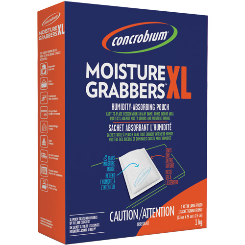 Sachets d&eacute;shydratants Concrobium Moisture Grabbers XL Quali-T-Solutions