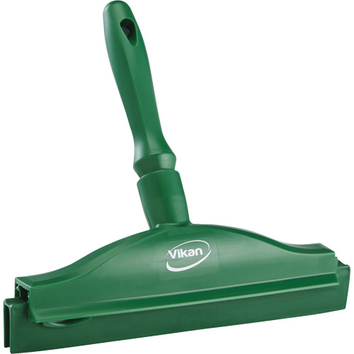 Raclette &agrave; lame double ultra hygi&eacute;nique, 10", Vert Quali-T-Solutions