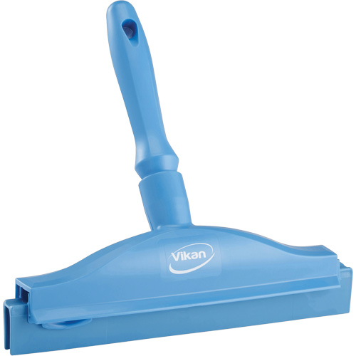 Raclette &agrave; lame double ultra hygi&eacute;nique, 10", Bleu Quali-T-Solutions