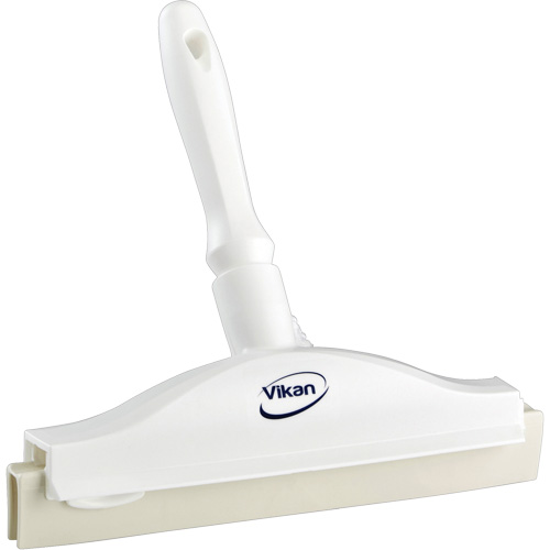 Raclette &agrave; lame double ultra hygi&eacute;nique, 10", Blanc Quali-T-Solutions