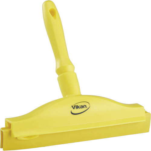 Raclette &agrave; lame double ultra hygi&eacute;nique, 10", Jaune Quali-T-Solutions