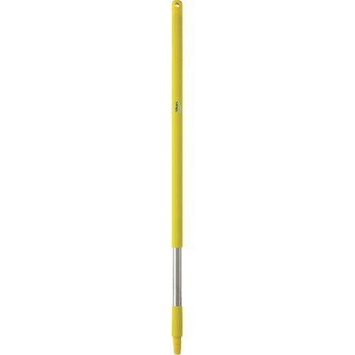 Handle, Broom/Brush/Pad Holder/Scraper/Squeegee, Yellow, Standard, 40" L Quali-T-Solutions