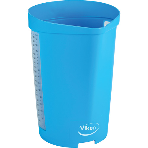 Cruche gradu&eacute;e, Plastique, Bleu, 65 oz Quali-T-Solutions