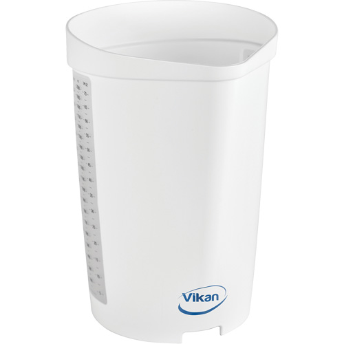 Cruche gradu&eacute;e, Plastique, Blanc, 65 oz Quali-T-Solutions