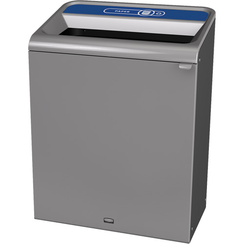 Conteneur pour d&eacute;chets de papier Configure, Vrac/Bord de rue/De bureau, Acier, 45 gal. US Quali-T-Solutions