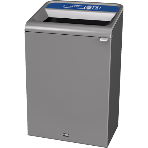 Conteneur pour d&eacute;chets de papier Configure, Vrac/Bord de rue/De bureau, Acier, 33 gal. US Quali-T-Solutions