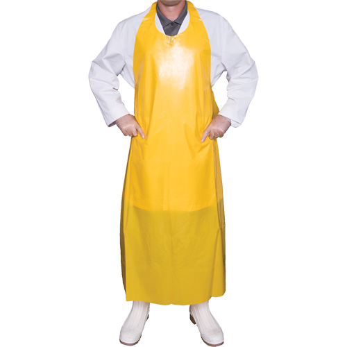 Top Dog 8 Mil. Apron, Polyurethane, 50" L x Yellow Quali-T-Solutions