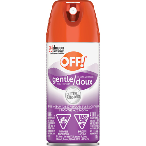 R&eacute;pulsif &agrave; insectes doux Off!, Sans DEET, A&eacute;rosol, 142 g Quali-T-Solutions