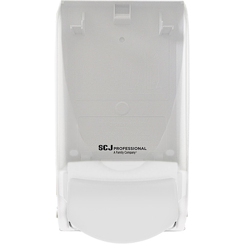 Transparent AntiBac Dispenser, Push, 1000 ml Capacity, Cartridge Refill Format Quali-T-Solutions