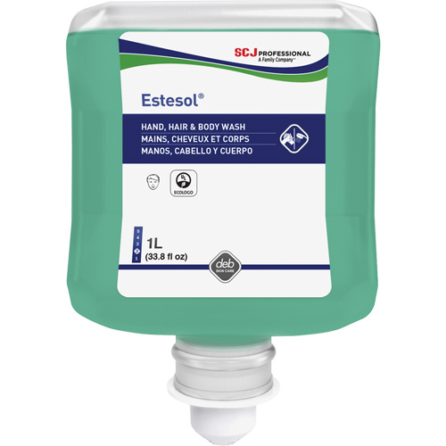 Nettoyant pour les mains, les cheveux et le corps Estesol, 1 L, For&ecirc;t tropicale, Cartouche en plastique Quali-T-Solutions