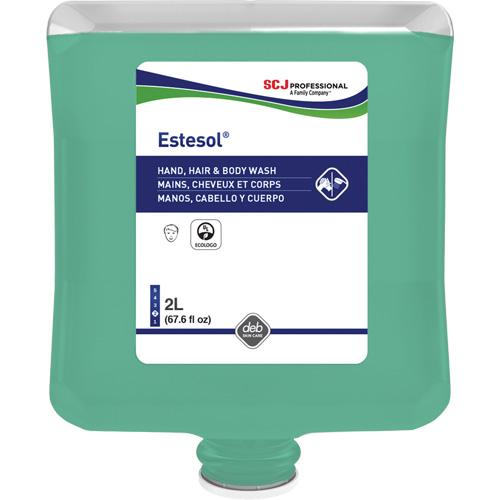 Nettoyant pour les mains, les cheveux et le corps Estesol, 2 L, For&ecirc;t tropicale, Cartouche en plastique Quali-T-Solutions