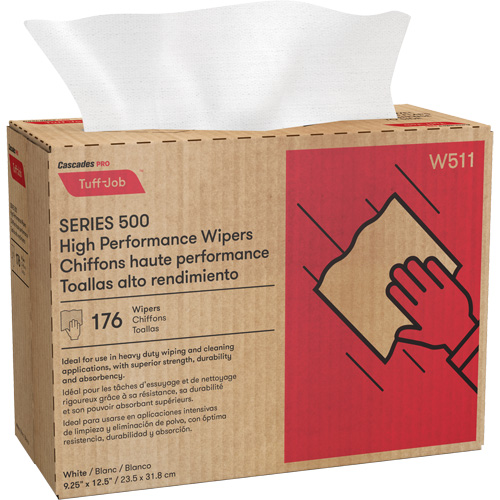Essuie-tout Spunlace haute performance Pro Tuff-Job, Tout usage, 12-1/2" lo x 9-1/4" la Quali-T-Solutions