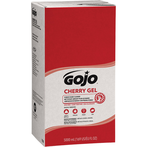 Nettoyant &agrave; mains pour distributeur Pro TDX, Gel/Pierre ponce, 5000 ml, Recharge, Cerise Quali-T-Solutions