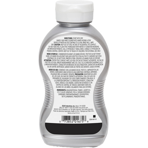 Nettoyant &agrave; mains, Gel/Pierre ponce, 295,74 ml, Bouteille, Cerise Quali-T-Solutions