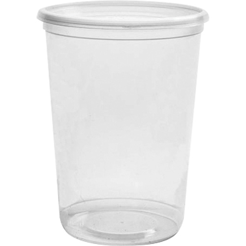 Magik 32 oz. Clear Deli Container without Lid, Plastic, Round Quali-T-Solutions