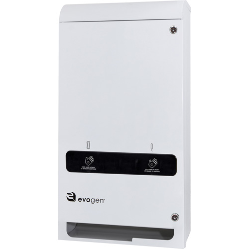 Distributeur double et sans contact de produits d'hygi&egrave;ne f&eacute;minine EvoGen EVNT3 Quali-T-Solutions