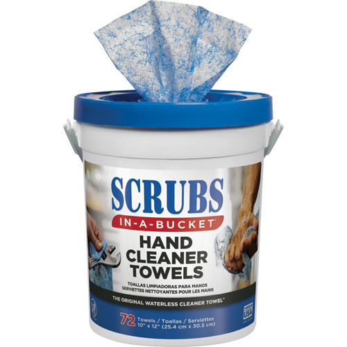 Hand Cleaner Towels, 72 Wipes, 12" x 10" Quali-T-Solutions