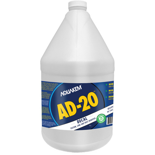 AD20 Decal Eco-Friendly Industrial Grade Calcium, Lime & Rust Stain Remover White Label, Jug Quali-T-Solutions