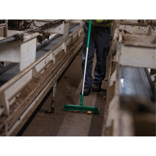 T&ecirc;te de balai-brosse, Crins Fin/Ferme, 16-1/2", Polyester/Polypropyl&egrave;ne, Vert Quali-T-Solutions