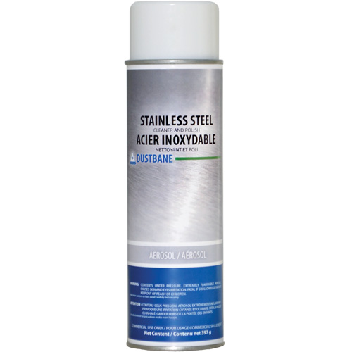 Nettoyant pour acier inoxydable, 396 g, Canette a&eacute;rosol Quali-T-Solutions