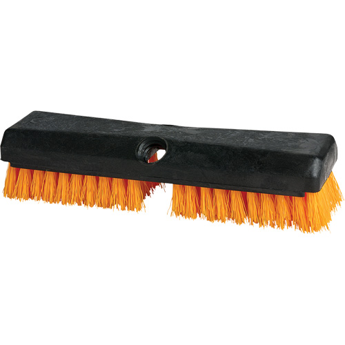 Cleaning Brush, 10" L, Polypropylene Bristles, Black/Red Quali-T-Solutions