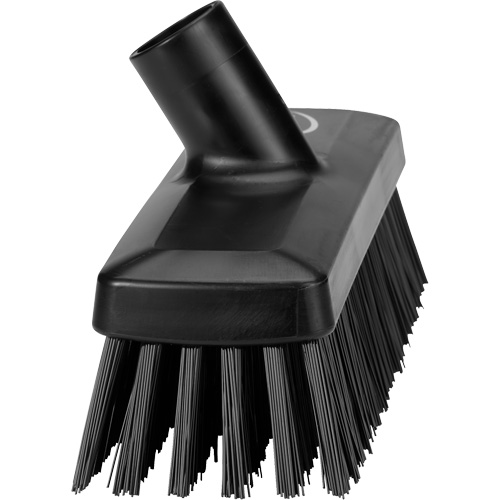 Balai compact pour murs et terrasses, Crins Ferme, 8-9/10", Polyester/Polypropyl&egrave;ne, Noir Quali-T-Solutions