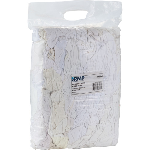 Chiffons, Molleton, Blanc, 10 lb Quali-T-Solutions