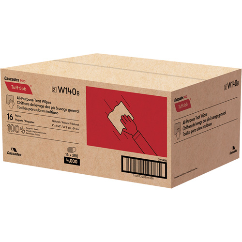 PRO Tuff-Job&reg; Teat Wipes, All-Purpose, 10-1/4" L x 9-1/8" W Quali-T-Solutions