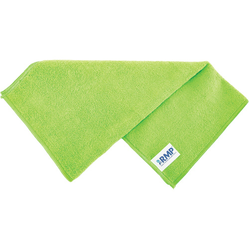 Chiffon de d&eacute;poussi&eacute;rage et nettoyage, Microfibre, Vert Quali-T-Solutions