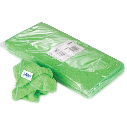 Chiffon de d&eacute;poussi&eacute;rage et nettoyage, Microfibre, Vert Quali-T-Solutions