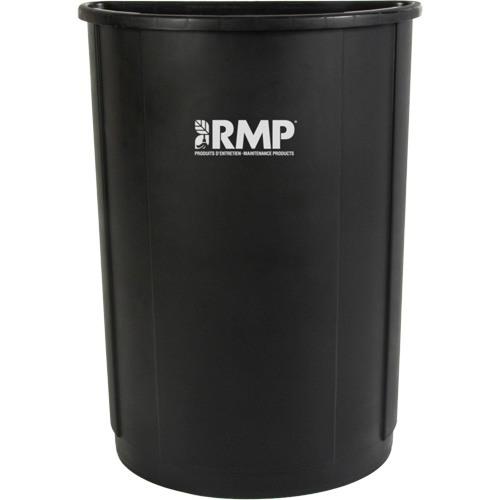 Half-Round Garbage Bin, Polyethylene, 21 US gal. Quali-T-Solutions