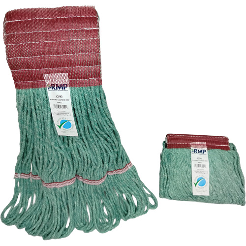 Wide-Band Mop Head, Antimicrobial/Floor Finishing/Specialty, Cotton/Rayon/Synthetic, Loop Style Quali-T-Solutions