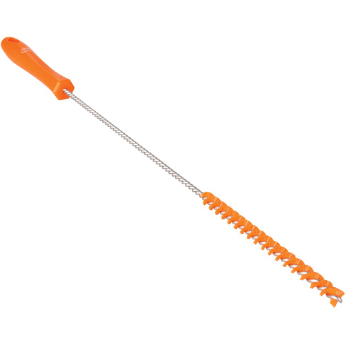 Tube Brush, Stiff Bristles, 19-7/10" Long, Orange Quali-T-Solutions