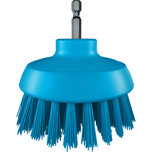 HyDrive Round Drill Brush, Extra Stiff Bristles, 3-1/10" Long, Blue Quali-T-Solutions