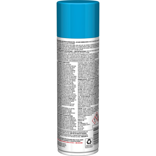 Nettoyant & polis pour acier inoxydable Pro Line, 15 oz, Canette a&eacute;rosol Quali-T-Solutions