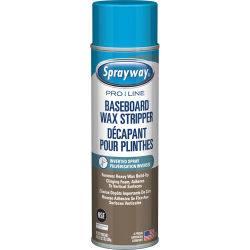 Baseboard Wax Stripper with Clinging Foam, 19 oz., Aerosol Can Quali-T-Solutions