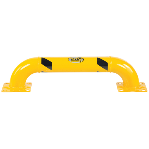 Garde-corps &agrave; profil bas pour rayonnages, 3' la x 0,75' h, Jaune Quali-T-Solutions