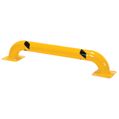 Low Profile Rack Guards, 4' W x 0.75' H, Yellow Quali-T-Solutions